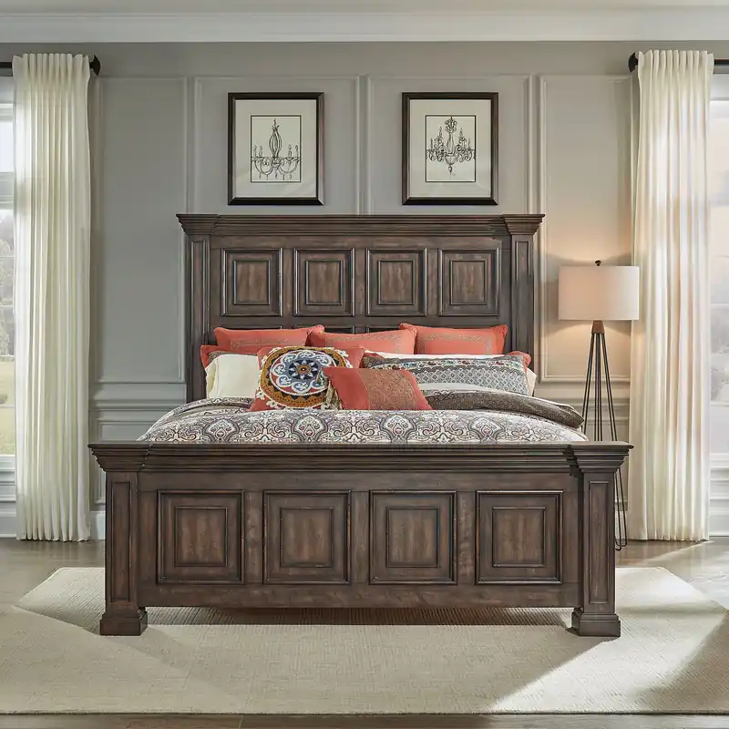 Big Valley King California Panel Bed - Liberty