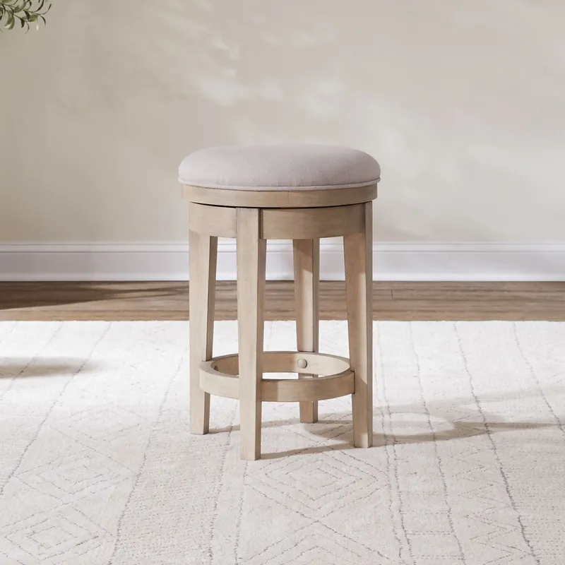Brentwood Uph Swivel Console Stool - Liberty