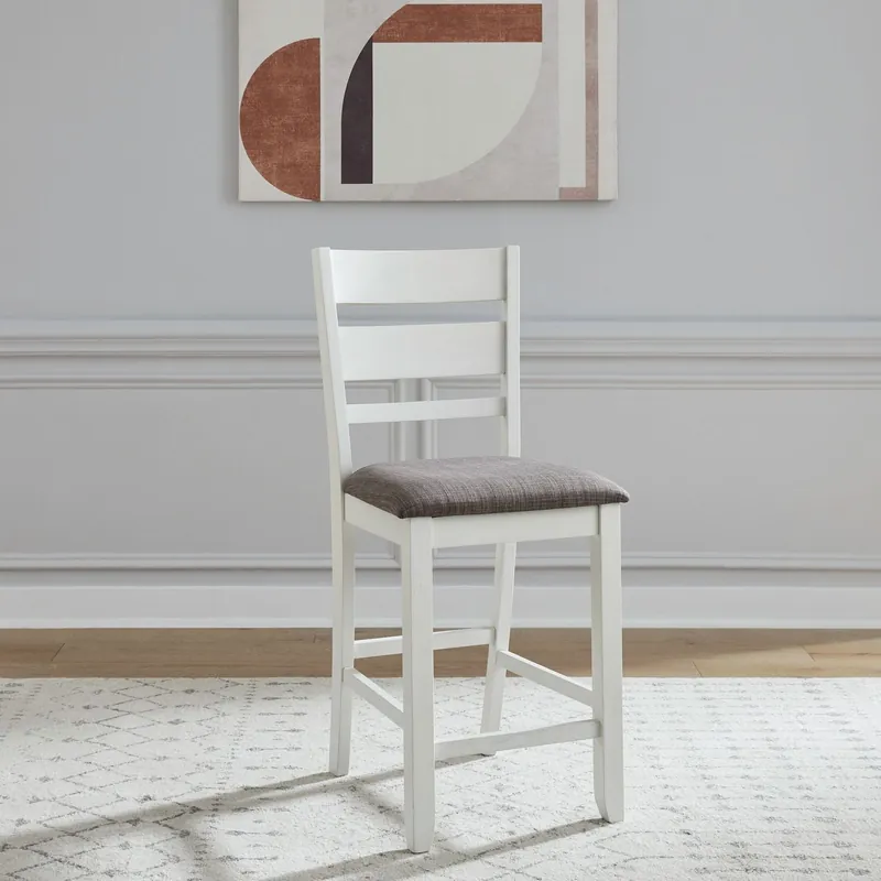 Brook Bay Slat Back Uph Counter Chair (RTA) - Liberty