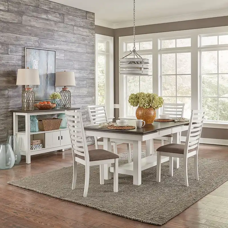 Brook Bay 5 Piece Trestle Table Set - Liberty
