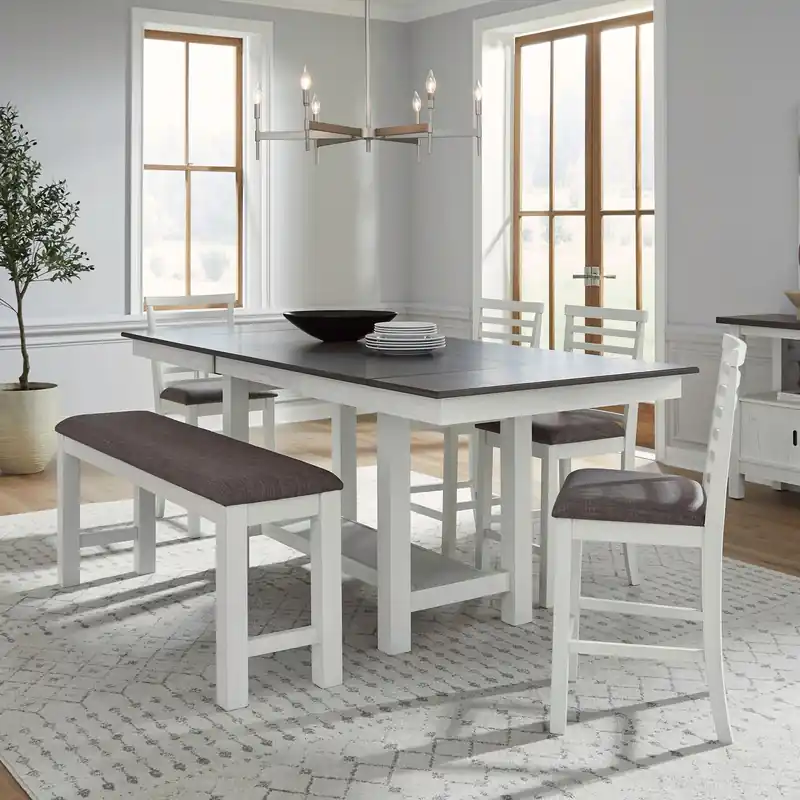 Brook Bay 6 Piece Gathering Trestle Table - Liberty