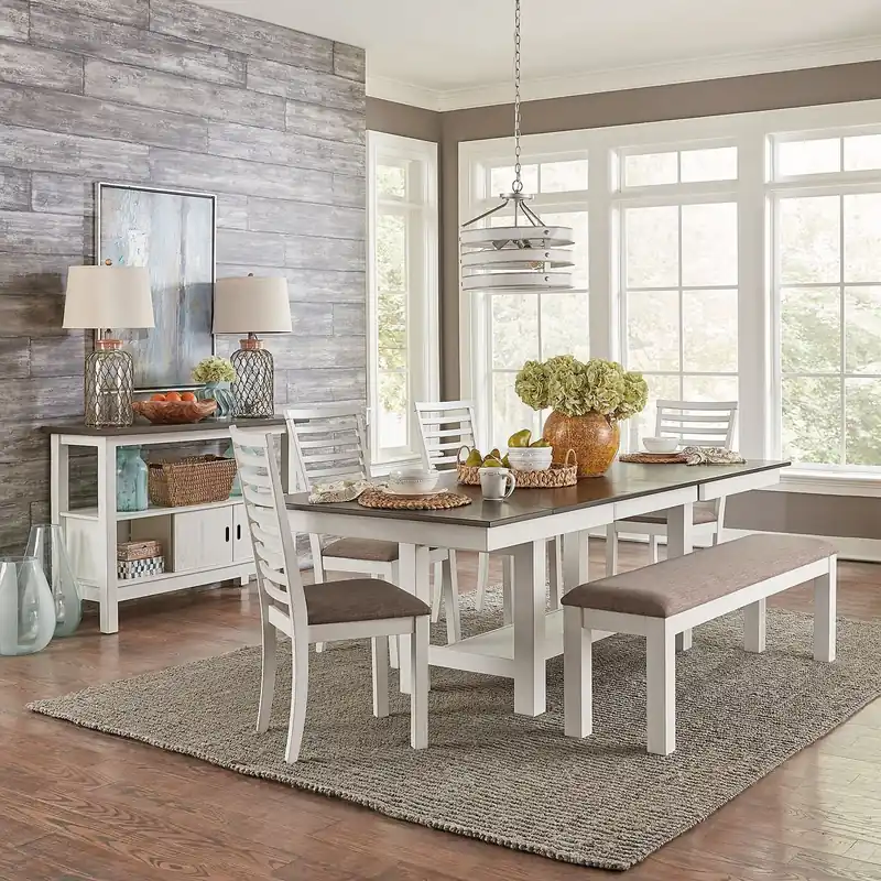 Brook Bay 6 Piece Trestle Table Set - Liberty