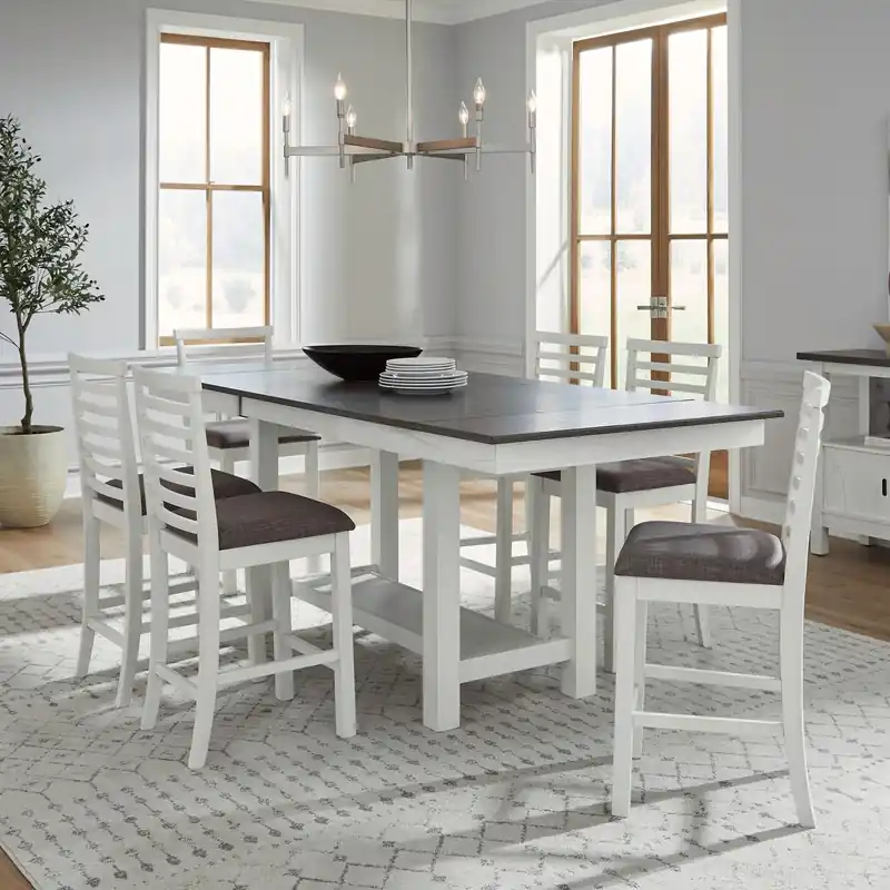 Brook Bay 7 Piece Gathering Trestle Table - Liberty