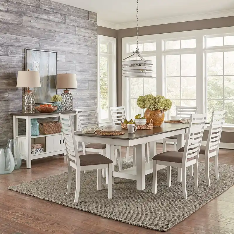 Brook Bay 7 Piece Trestle Table Set - Liberty