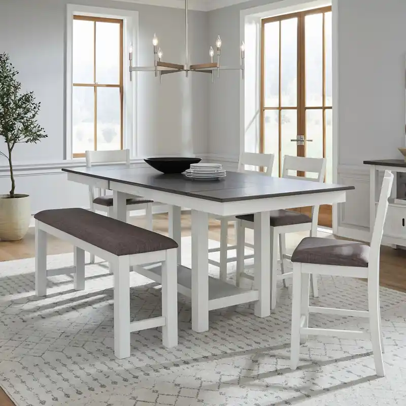Brook Bay Opt 6 Piece Gathering Trestle Table - Liberty