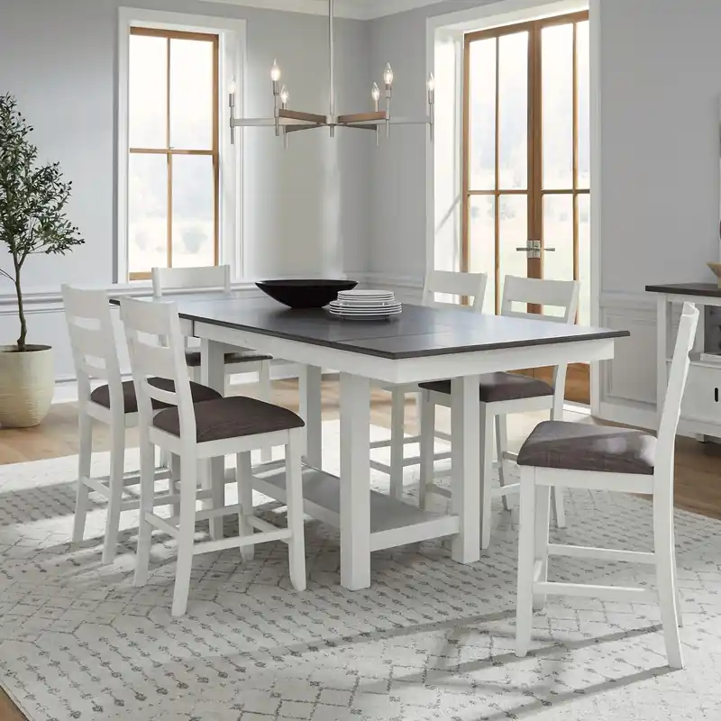 Brook Bay Opt 7 Piece Gathering Trestle Table - Liberty