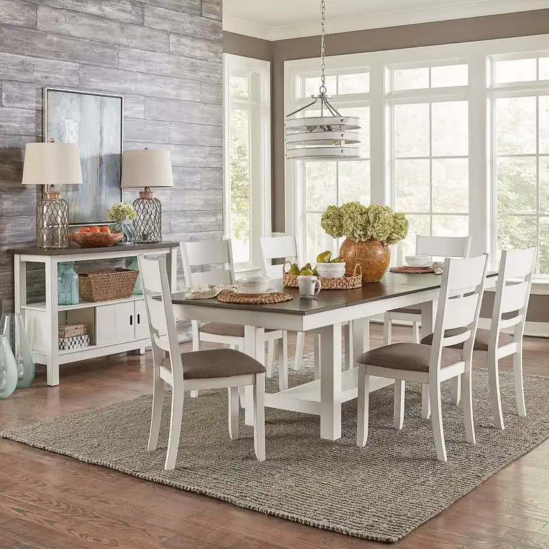 Brook Bay Optional 7 Piece Trestle Table Set - Liberty