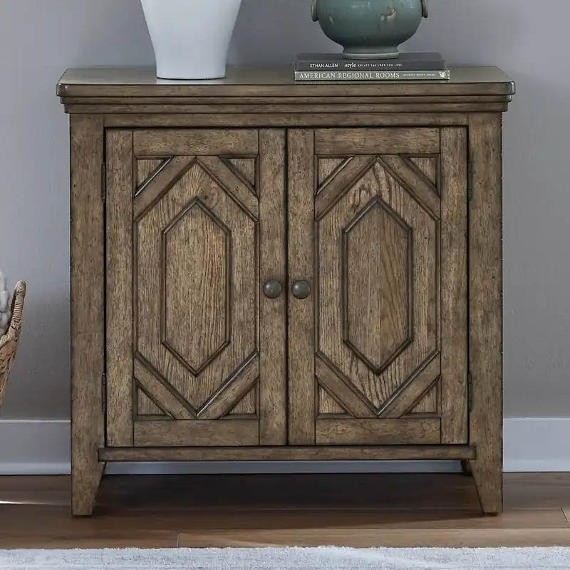 Carolina Park 2 Door Bedside Chest w/ Charging Station - Liberty