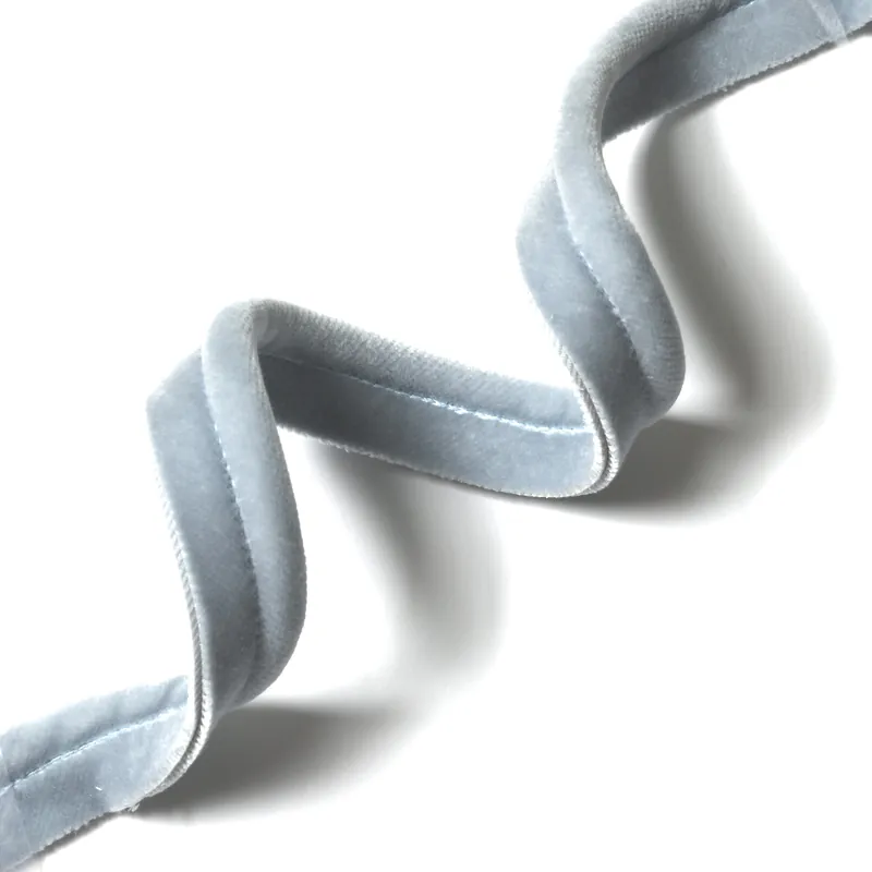 Sky Velvet Piping - Pepper Home