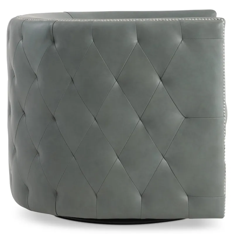 Palazzo Leather Swivel Chair - Bernhardt Living