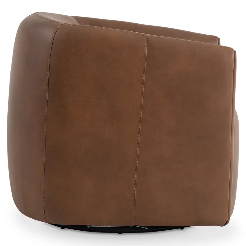 Aline Leather Swivel Chair - Bernhardt Living