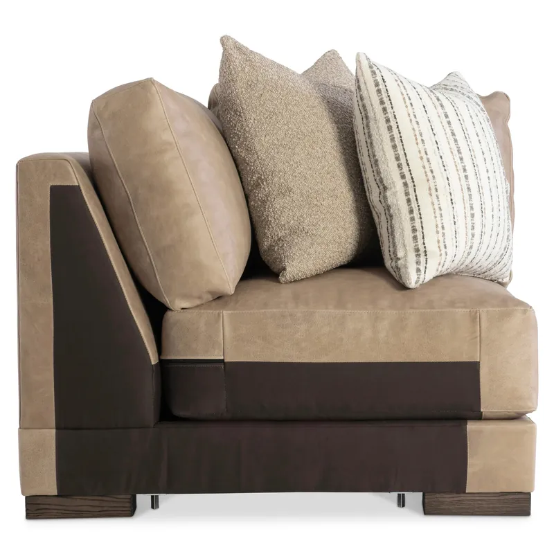 Lars Leather Corner Chair - Bernhardt Living