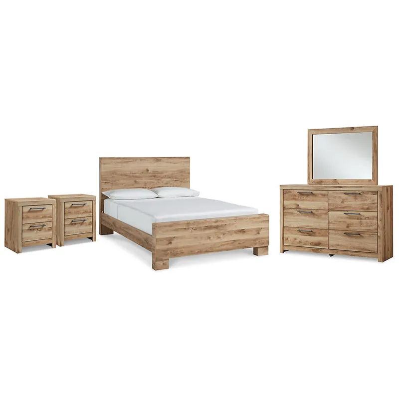 Hyanna Queen Panel Bed with Dresser, Mirror and 1 Nightstand - Signature Design by Ashley®