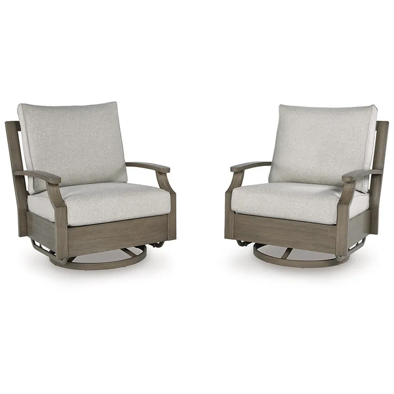 Rainier Ranch Outdoor Swivel Glider Chair with Cushion - Signature Design by Ashley®