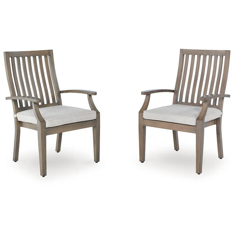 Rainier Ranch Outdoor Arm Chair with Cushion (Set of 2) - Signature Design by Ashley®