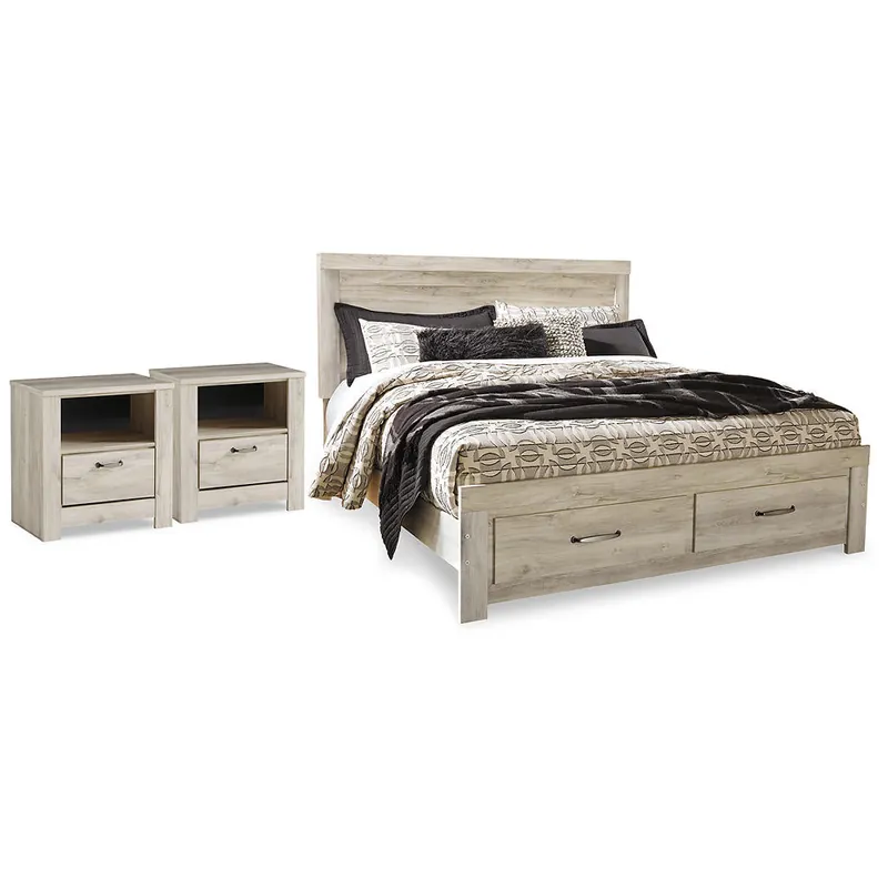 Bellaby King Storage Bed and 2 Nightstands - Signature Design by Ashley®