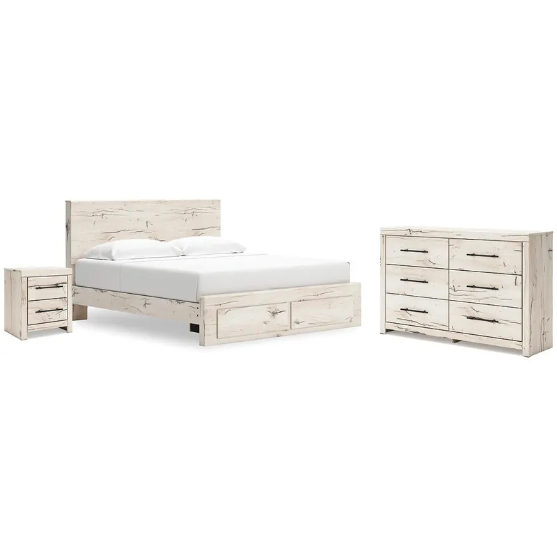 Lawroy King Storage Bed, Dresser and Nightstand - Signature Design by Ashley®