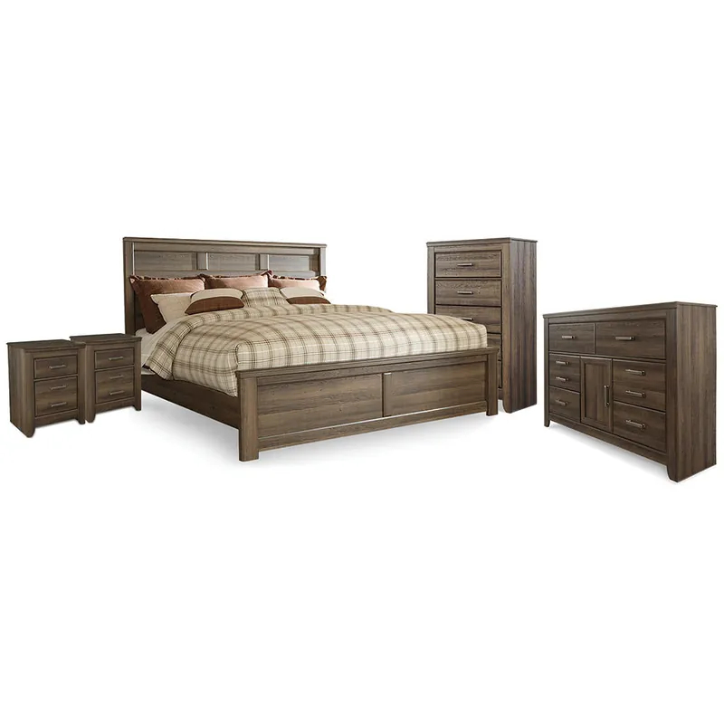 Juararo King Panel Bed, Dresser, Chest and 2 Nightstands - Signature Design by Ashley®