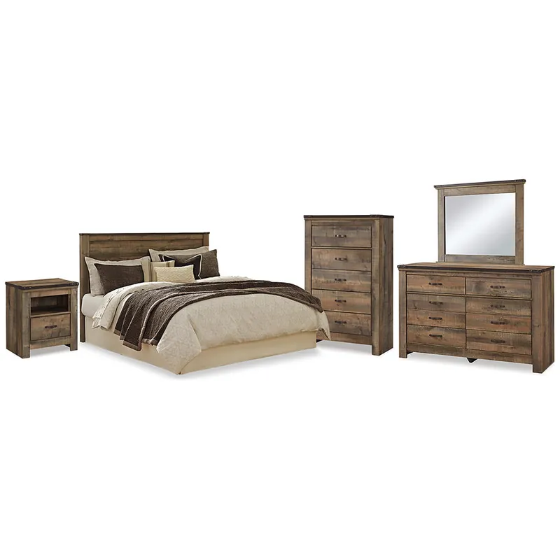 Trinell Queen Panel Headboard, Dresser, Mirror, Chest and Nightstand - Signature Design by Ashley®