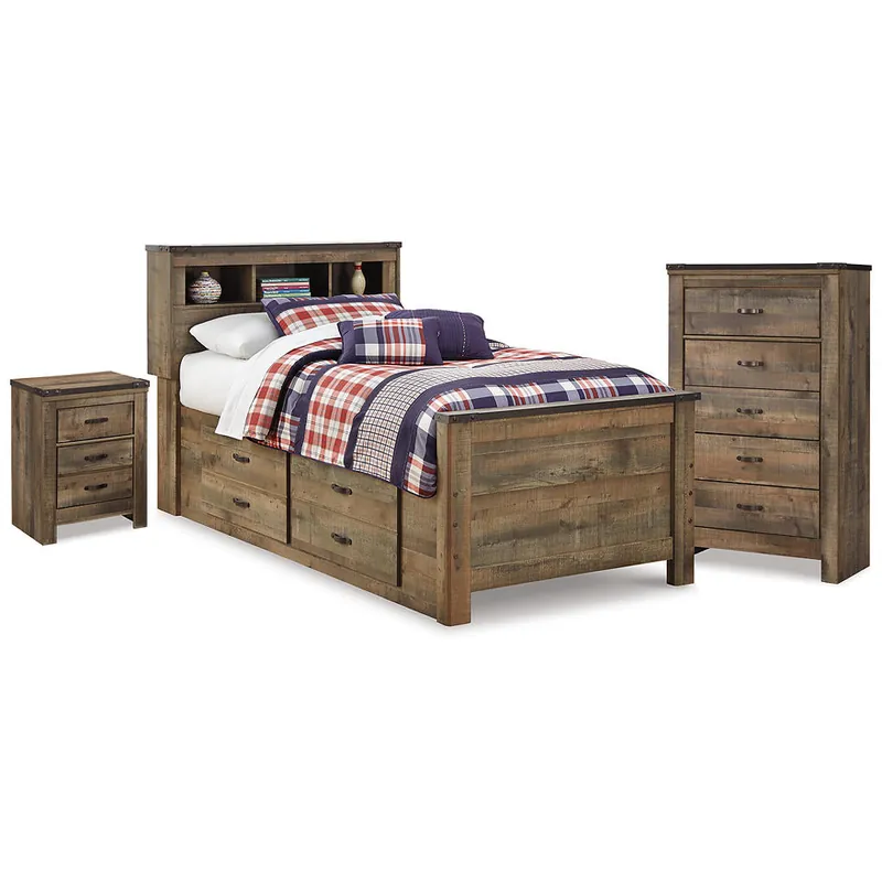 Trinell Twin Storage Bed, Chest and Nightstand - Signature Design by Ashley®