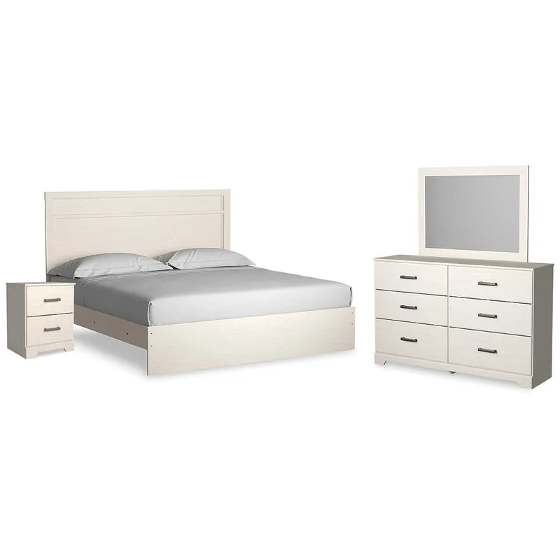 Stelsie King Panel Bed with Dresser, Mirror and Nightstand - Signature Design by Ashley®
