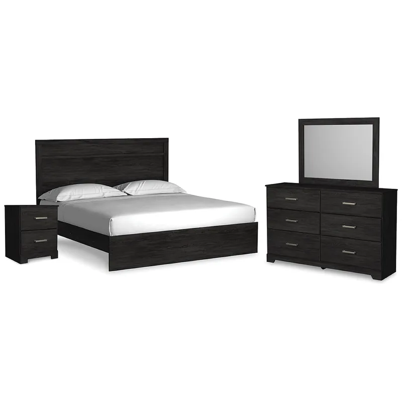 Belachime King Panel Bed, Dresser, Mirror, and Nightstand - Signature Design by Ashley®