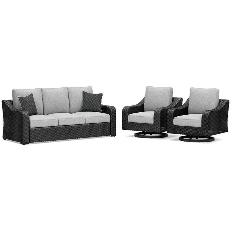 Beachcroft Outdoor Sofa and 2 Lounge Chairs - Signature Design by Ashley®
