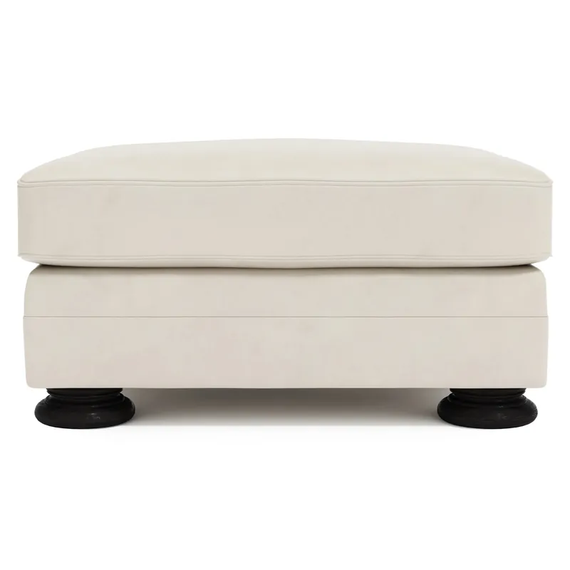 Foster Leather Ottoman - Bernhardt Living