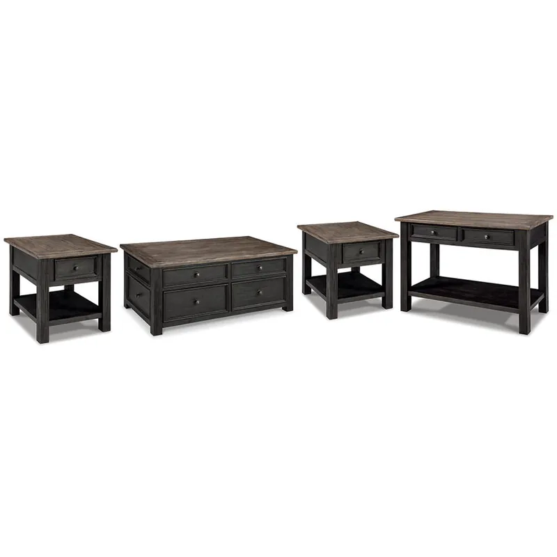 Tyler Creek Coffee Table and 2 End Tables with Console - Signature Design by Ashley®