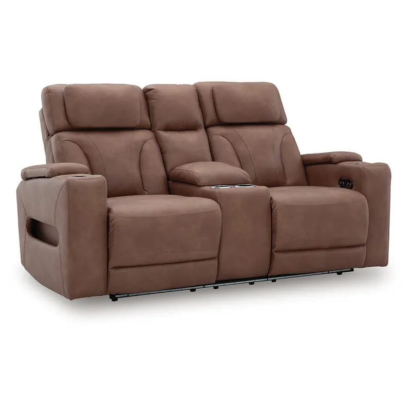 Clean-Slate Power Reclining Loveseat with Console