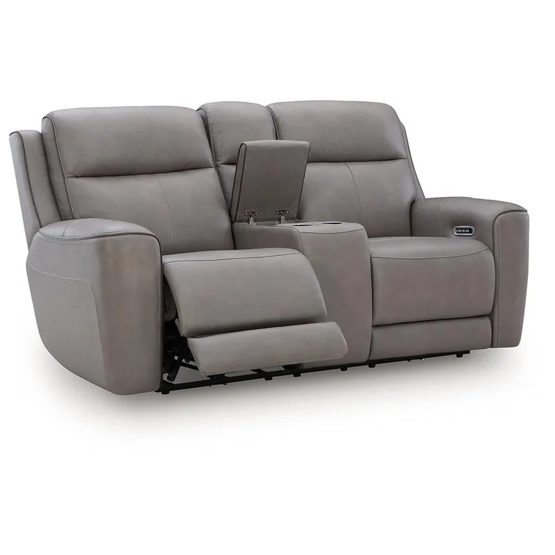 5Z-Comfort Power Reclining Loveseat with Console