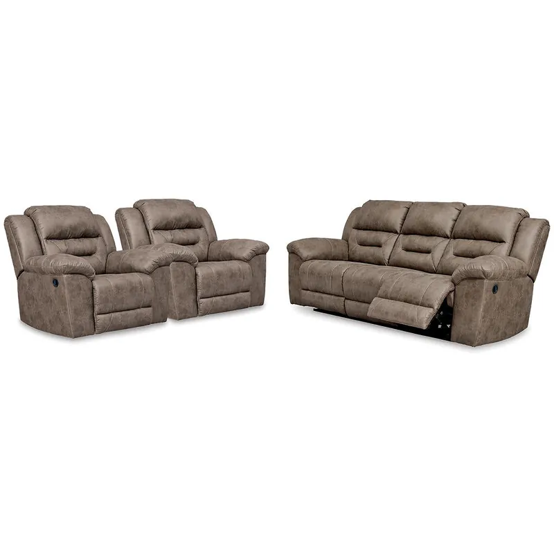 Stoneland Reclining Sofa and 2 Recliners - Signature Design by Ashley®