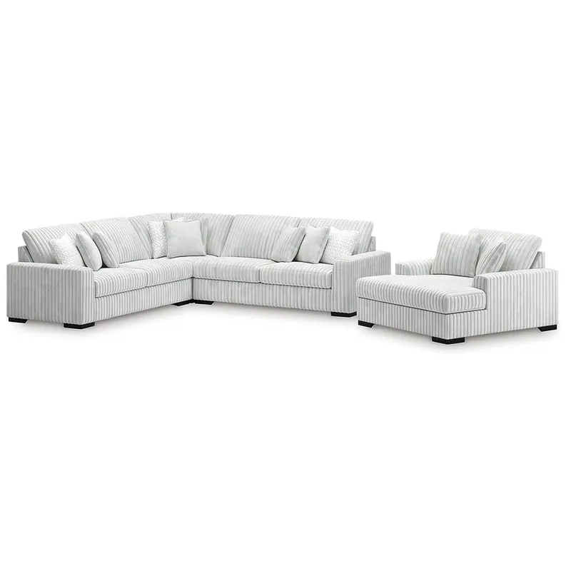 Stupendous 3-Piece Sectional and Oversized Chaise