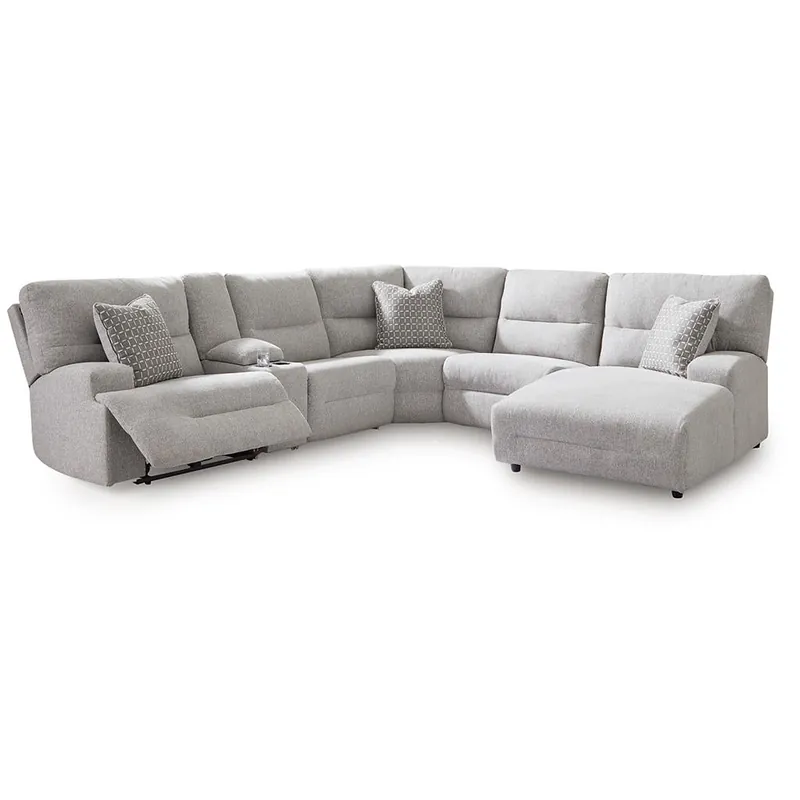 Acklen Place 6-Piece Power Reclining Sectional with Chaise