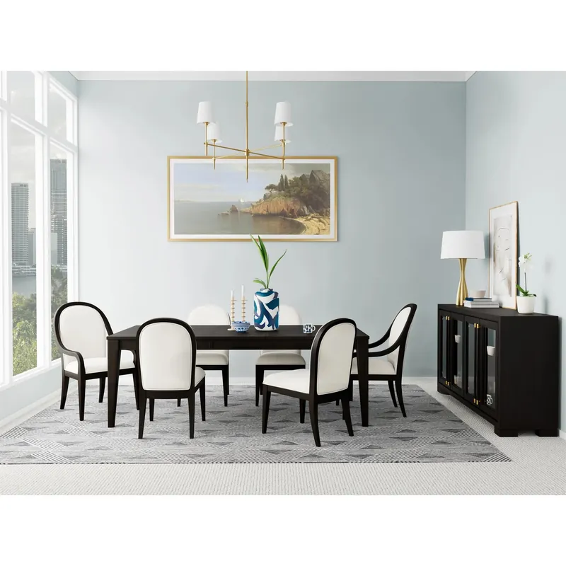 Lydia Curved Uph Side Chr 2in - Riverside Furniture