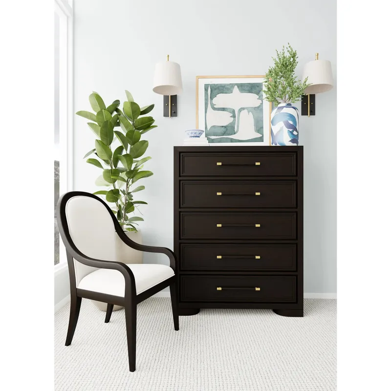 Lydia Curved Uph Arm Chr 2in - Riverside Furniture