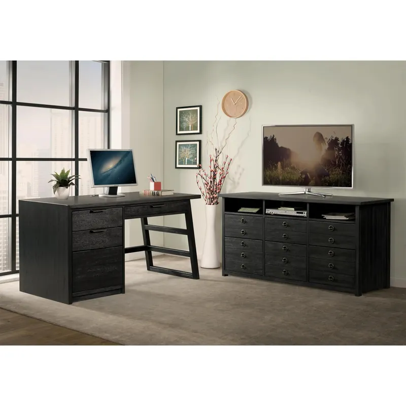Perspectives Single Pedestal Desk - Riverside Furniture