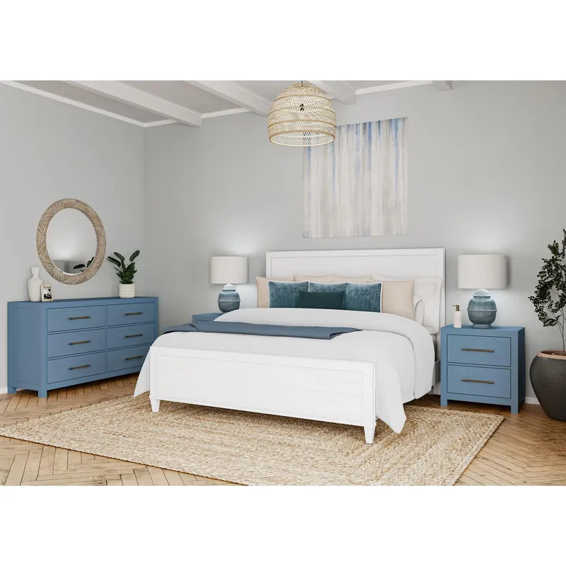 Rosalie 2-drawer Nightstand-blue