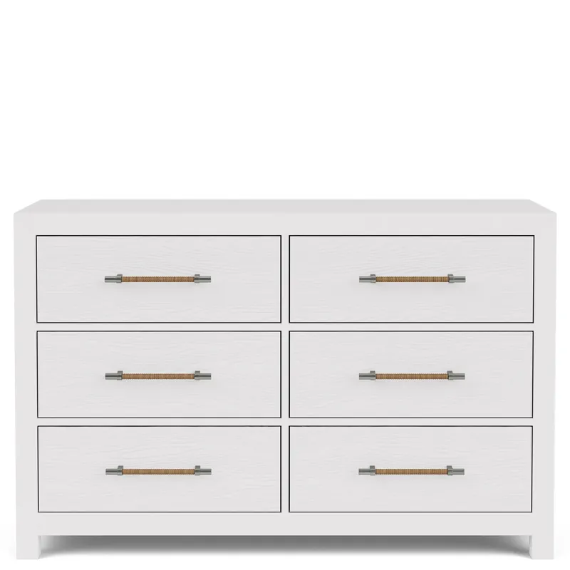 Rosalie 6-drawer Dresser-wht