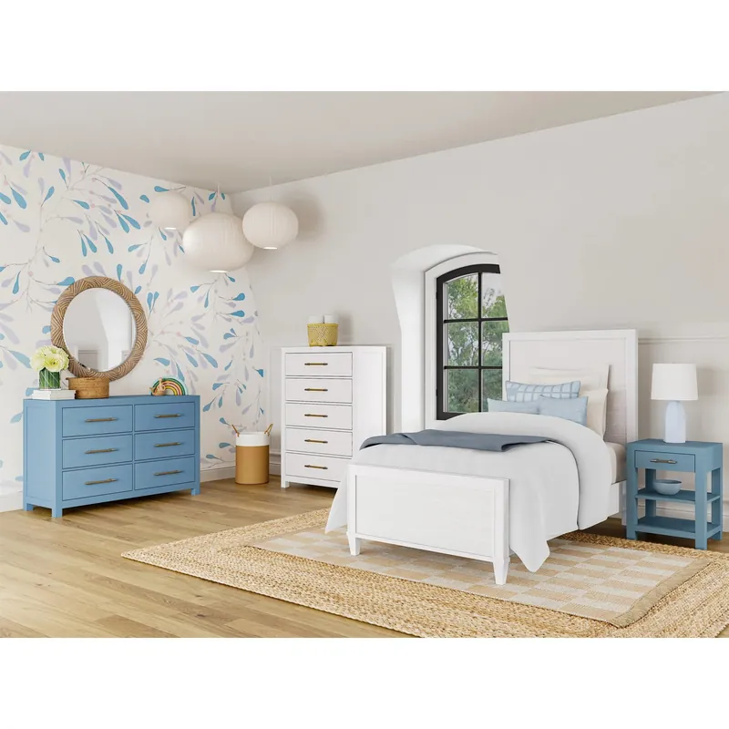 Rosalie 6-drawer Dresser-blue