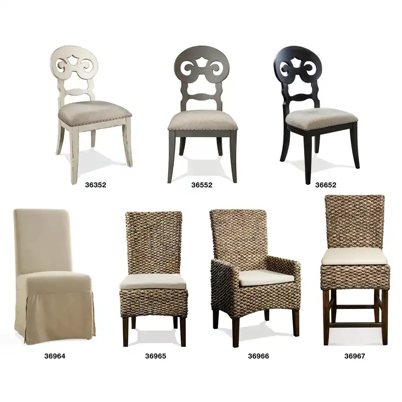 Mix-n-match Chairs Woven Contr Uph Stool 2in