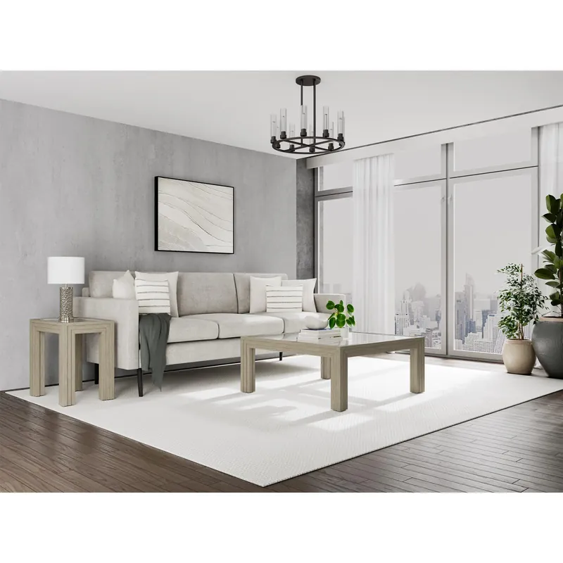 Wilde Square Glass Cocktail Tbl - Riverside Furniture
