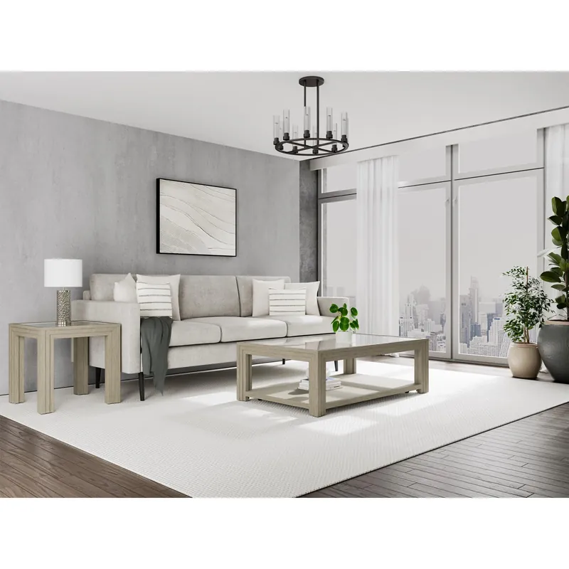 Wilde Rectangle Glass Cktl Tbl - Riverside Furniture