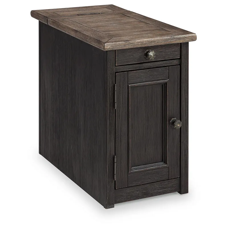 Tyler Creek Chairside End Table with USB Ports & Outlets - Signature Design by Ashley®