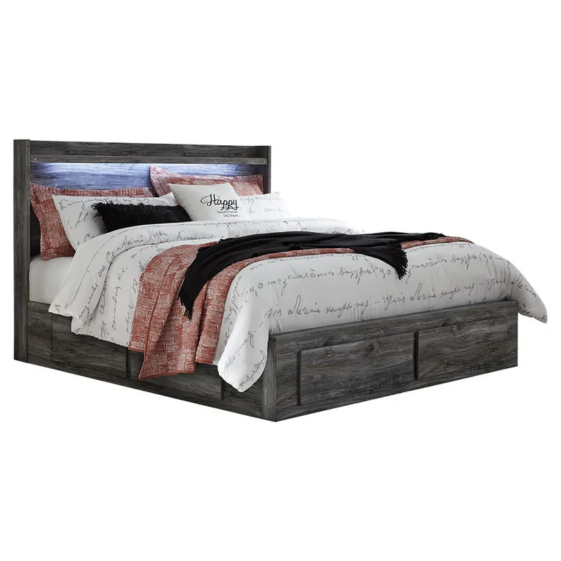 Baystorm King Panel Bed with 4 Storage Drawers - Signature Design by Ashley®