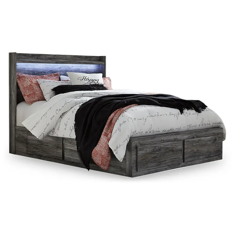 Baystorm Queen Panel Bed with 6 Storage Drawers - Signature Design by Ashley®