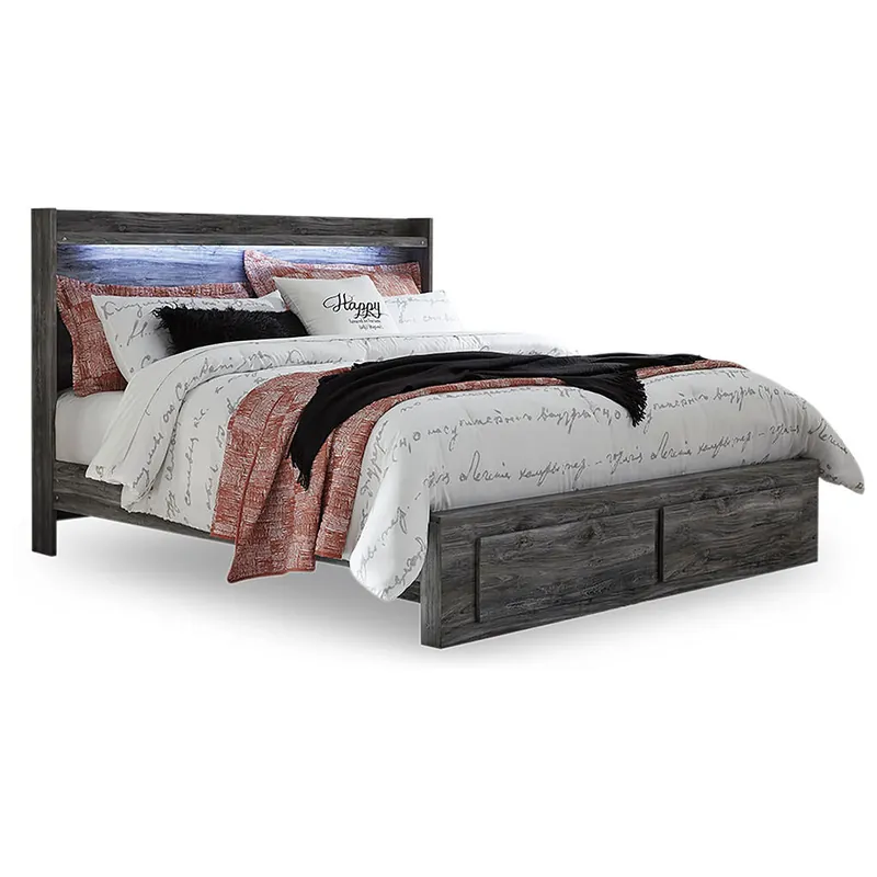 Baystorm King Panel Bed with 2 Storage Drawers - Signature Design by Ashley®