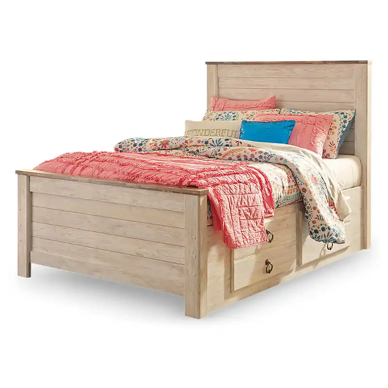 Willowton Full Panel Bed with 2 Storage Drawers - Signature Design by Ashley®