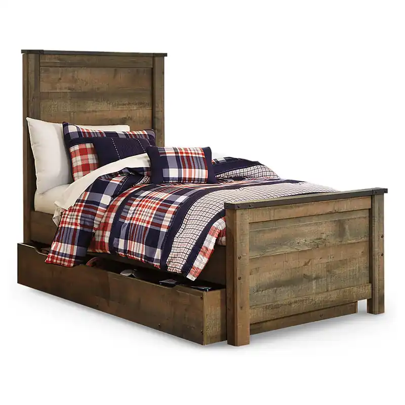 Trinell Twin Panel Bed with 1 Large Storage Drawer - Signature Design by Ashley®