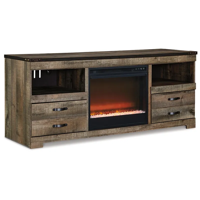 Trinell 63" TV Stand with Electric Fireplace - Signature Design by Ashley®